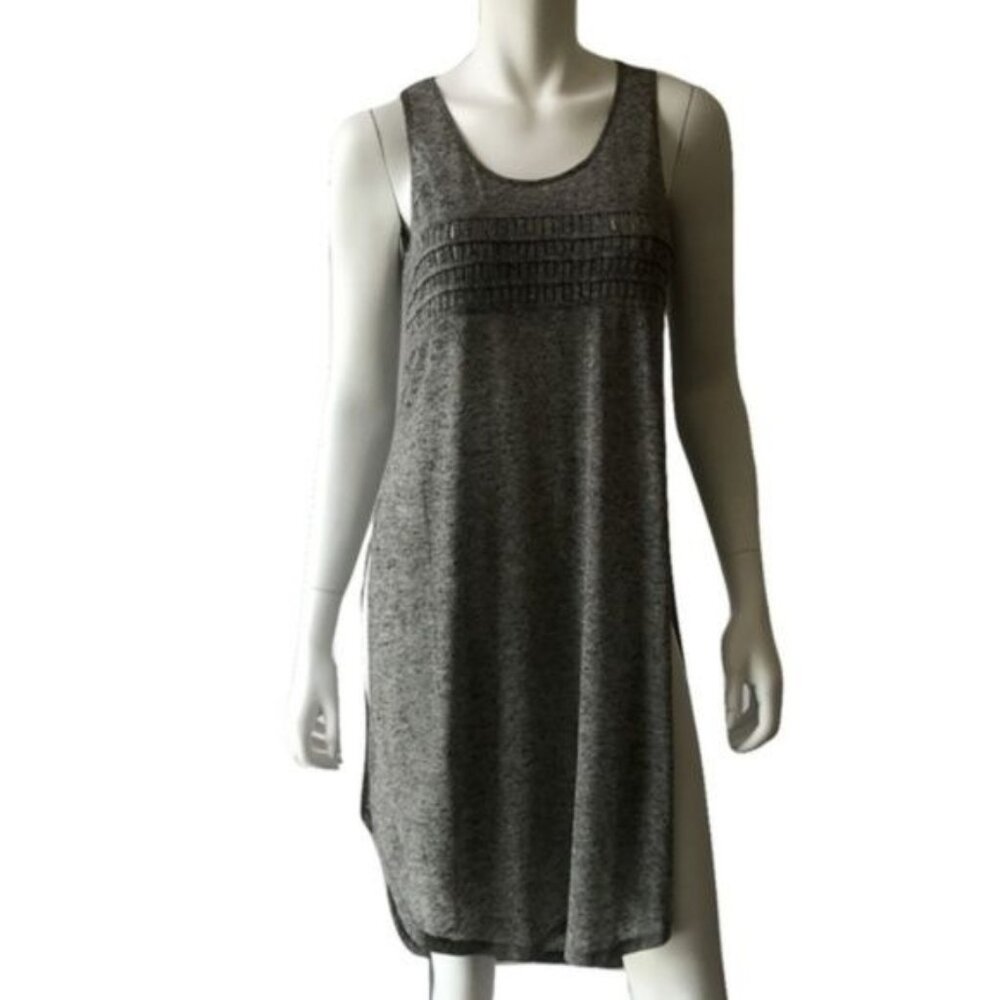 Heather Gray Side Slit Swim Cover Up